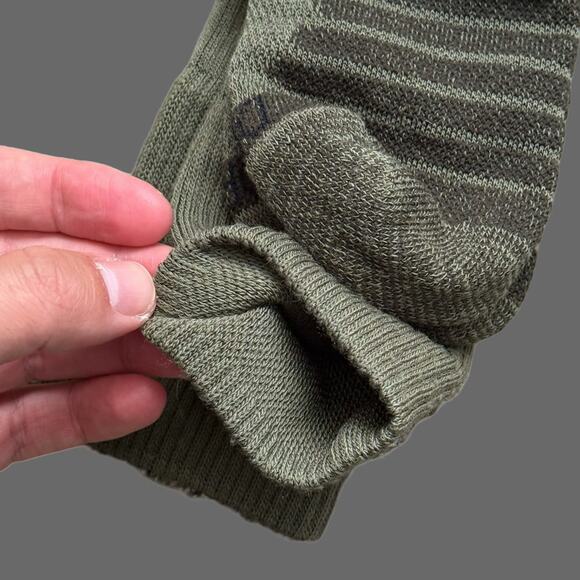 Nike Wool Blend Dri-Fit Olive Green Crew Socks M8-12 FD8472-222 NWT - Picture 5 of 6